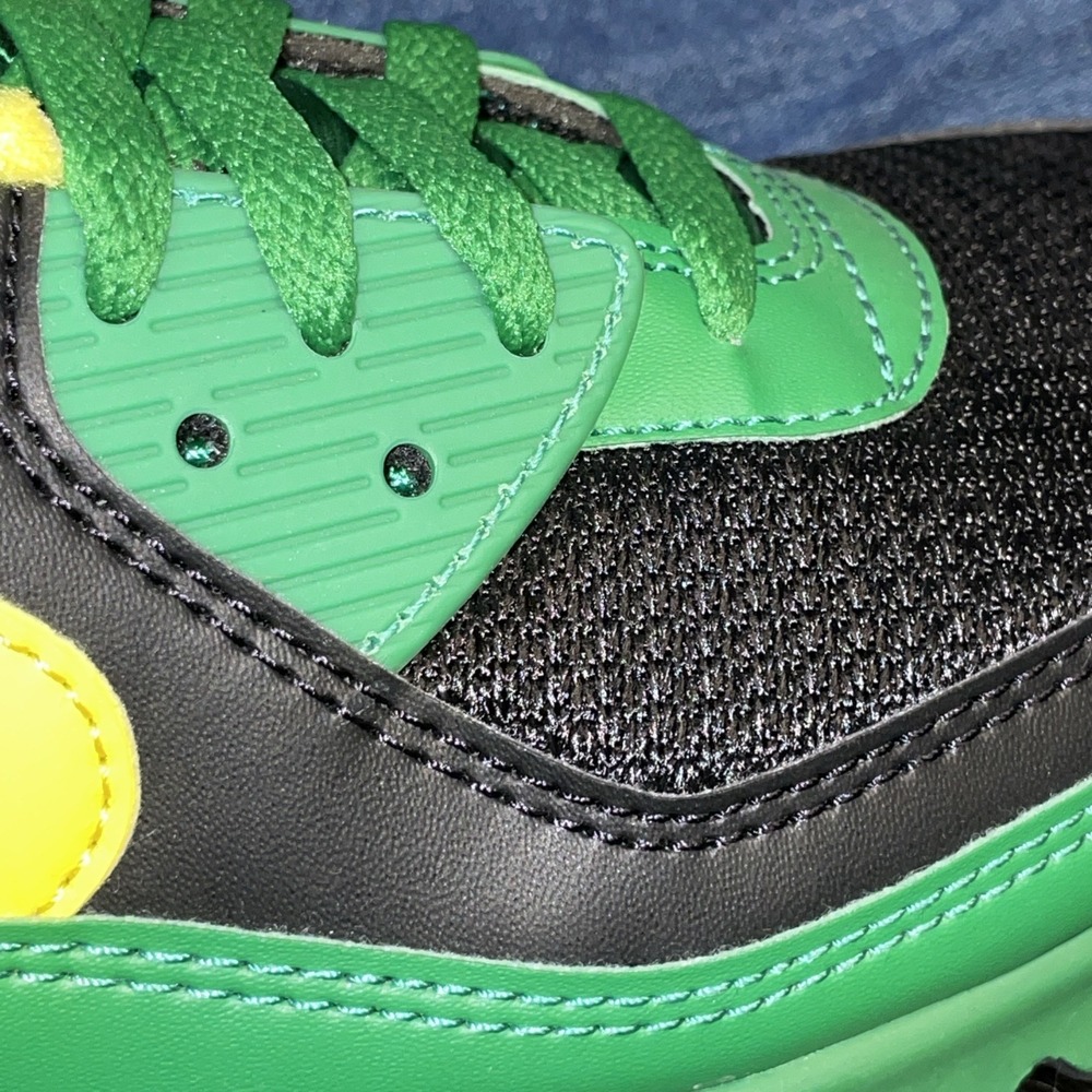 Pre-owned Nike Air Max 90 Flyease Oregon Ducks Low Cut Black/Green Men's US 9 - Picture 11 of 12